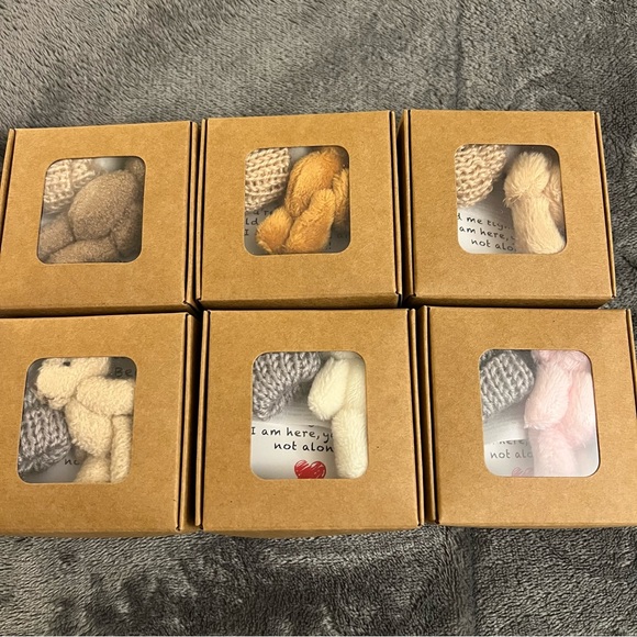 My Little Worry Bear 2.5 Inch Plush Bear with Removable Hat and Card - Picture 9 of 9